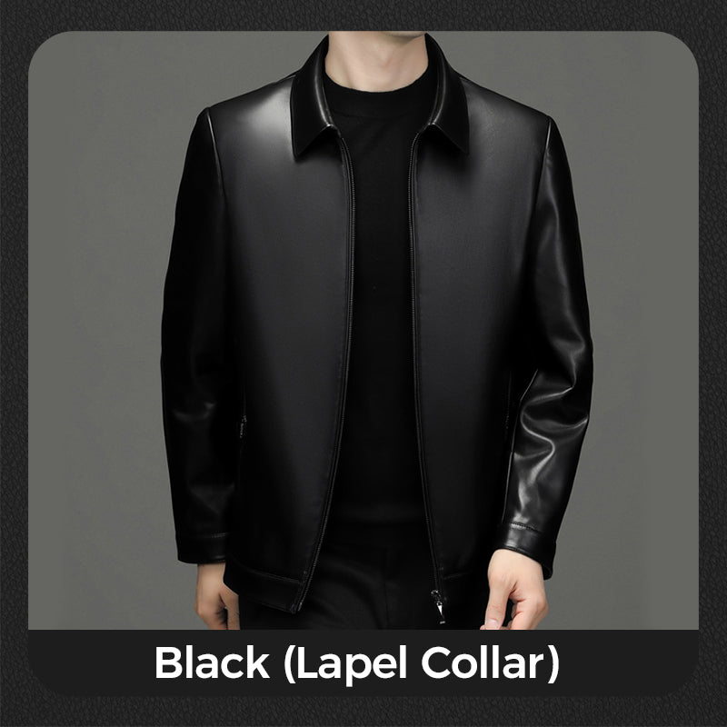 ❄️Soldes d'hiver : 50 % de réduction🔥Veste en Cuir PU Classique pour Homme