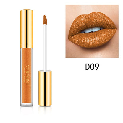 Offre hivernale exclusive : 1 acheté = 1 offert – Rouge à lèvres liquide pailleté métallisé Diamond
