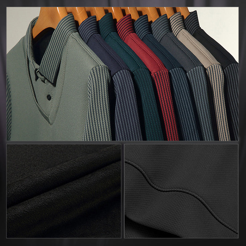 🔥50% DE RÉDUCTION ! 🍂 Chemise à Col Rayé 2 Pièces 👔📦
