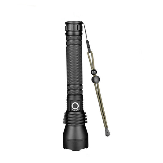 Lampe de poche tactique LED rechargeable avec laser - 90 000 lumens ultra-puissants ⚡