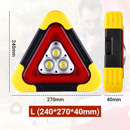 🚗 Promotion exceptionnelle – 49% de réduction : Lampe de Signalisation d'Urgence Solaire Triangulaire 3-en-1 pour le Bord de Route ✨