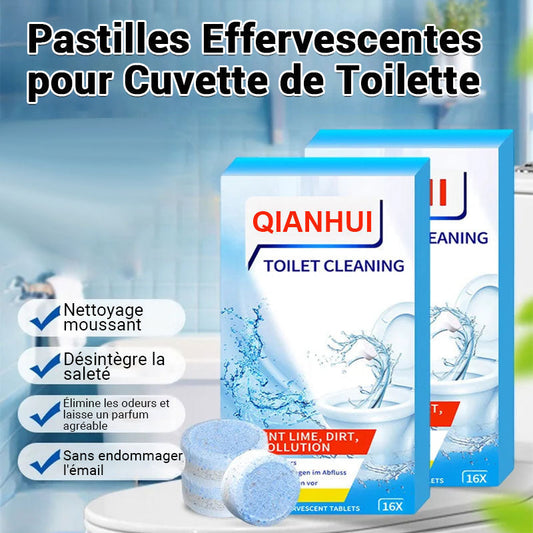✨🚽 Tablettes effervescentes nettoyantes pour toilettes – détartrage et décontamination, élimination des dépôts urinaires et des odeurs
