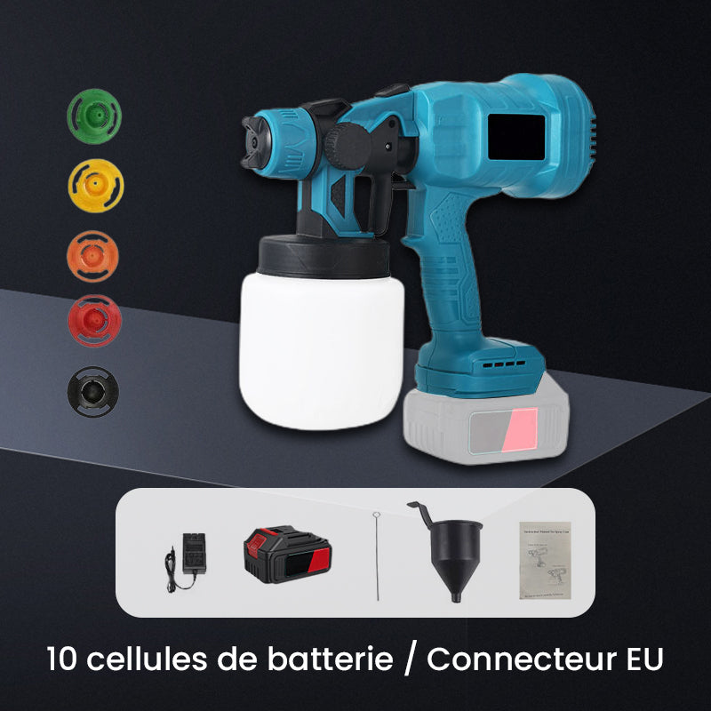 ⏳ Offre Spéciale à Durée Limitée ⏰ Pistolet à Peinture Électrique Sans Fil — Puissant, Léger et Pratique 🔫