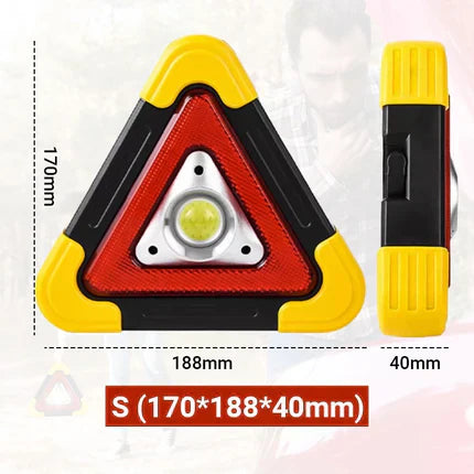 🚗 Promotion exceptionnelle – 49% de réduction : Lampe de Signalisation d'Urgence Solaire Triangulaire 3-en-1 pour le Bord de Route ✨