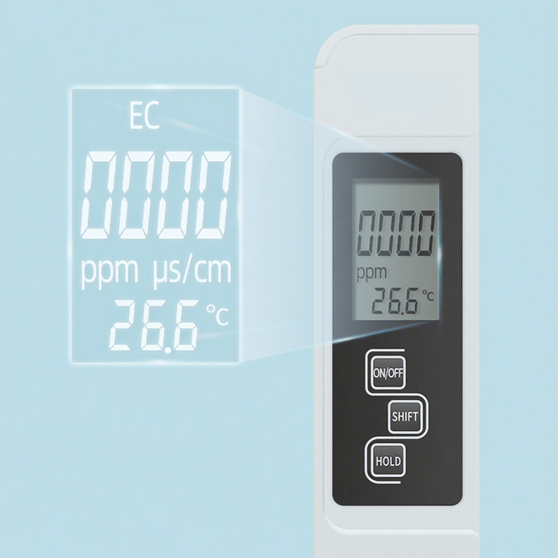 Testeur de Qualité d'Eau 3 en 1 – Mesure TDS, EC et Température (Vente Directe d'Usine)