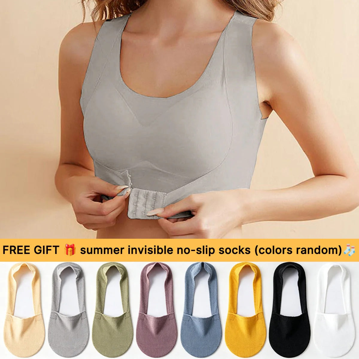 🏆 50% DE RÉDUCTION ! 💐Soutien-gorge sans armatures AlignLift Posture-Perfect : confort optimal toute la journée, respirant et idéal pour l’été 💕.