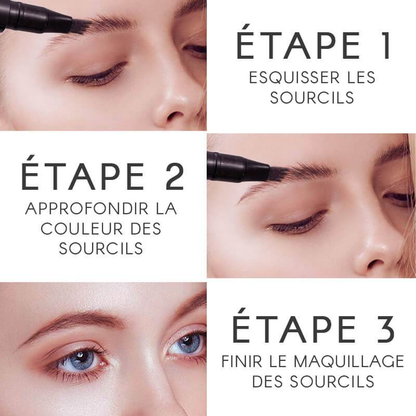 🔥Crayon à sourcils 4-End Natural — créez rapidement des sourcils élégants et parfaitement définis🔥