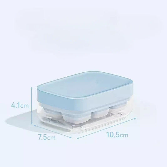 Promo limitée 50% : Mini Bac à Glaçons Réutilisable 6 Compartiments – Fermeture Rapide, Sans BPA, Démoulage Facile, Silicone Alimentaire, Compact pour Petit Congélateur