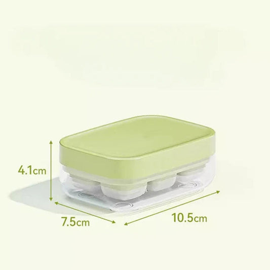 Promo limitée 50% : Mini Bac à Glaçons Réutilisable 6 Compartiments – Fermeture Rapide, Sans BPA, Démoulage Facile, Silicone Alimentaire, Compact pour Petit Congélateur
