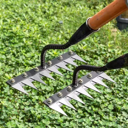 💎 Économisez 50% sur le Râteau de Désherbage en Acier au Carbone — 5/6/7/8 Dents, Anti-Rouille et Polyvalent pour le Jardin 🌿🪛