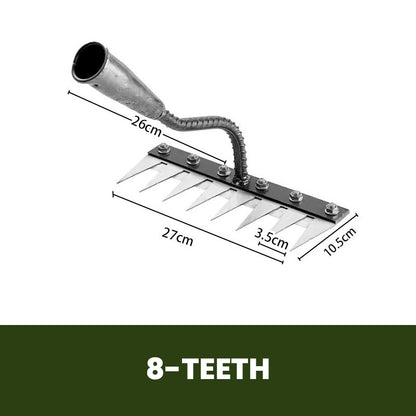 💎 Économisez 50% sur le Râteau de Désherbage en Acier au Carbone — 5/6/7/8 Dents, Anti-Rouille et Polyvalent pour le Jardin 🌿🪛