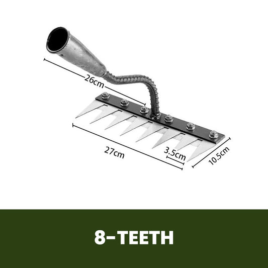 💎 Économisez 50% sur le Râteau de Désherbage en Acier au Carbone — 5/6/7/8 Dents, Anti-Rouille et Polyvalent pour le Jardin 🌿🪛
