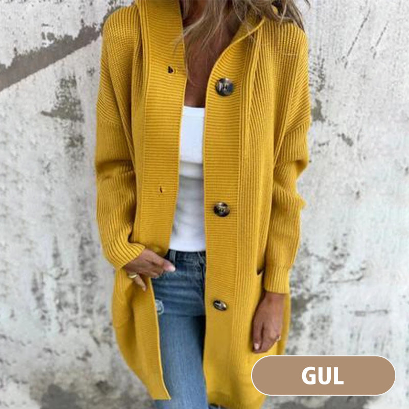 🥳Chaude vente 55% de réduction🌸Veste en tricot à boutons avec capuche pour femmes