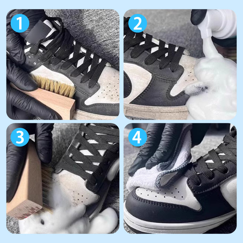 👟 Nettoyant polyvalent pour chaussures — efficace et doux, parfait pour tous types de chaussures — Offre: 2 achetés, 1 offert ! ✨