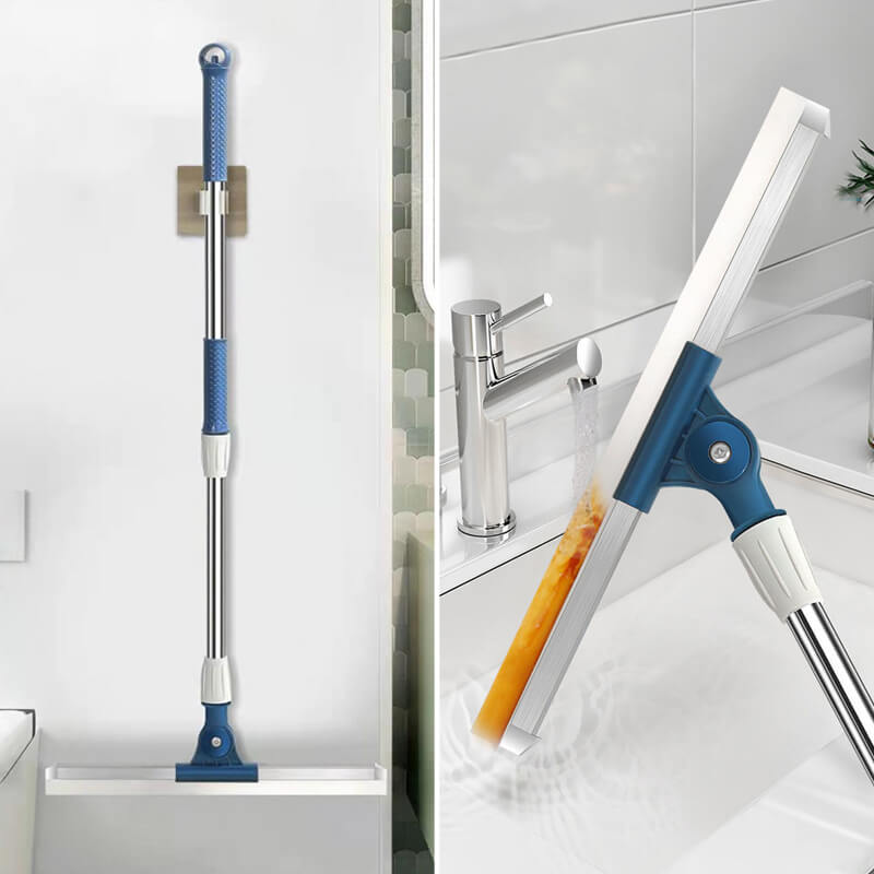 Livraison gratuite - Balai à eau en silicone pour salle de bains, nettoyage facile