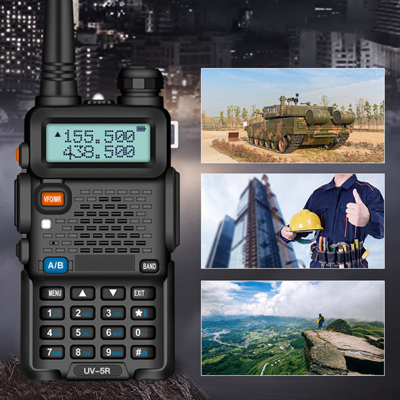 Radio amateur UV-5R longue portée – Walkie-Talkie double bande bidirectionnel