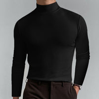 👕 50% DE RÉDUCTION ! ✨ T-shirt Homme à Col Montant - Coupe Adjustable et Tissu Respirant, Idéal pour Sport ou Quotidien 🏃‍♂️