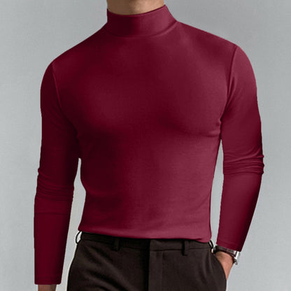 👕 50% DE RÉDUCTION ! ✨ T-shirt Homme à Col Montant - Coupe Adjustable et Tissu Respirant, Idéal pour Sport ou Quotidien 🏃‍♂️