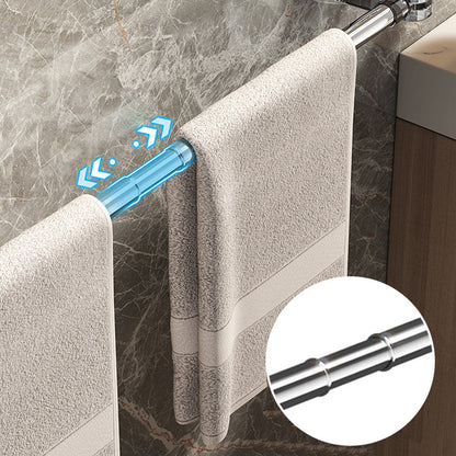 🛁✨ Light Luxury No-Punch — Barre porte-serviettes rétractable à ventouse, design léger et sans perçage
