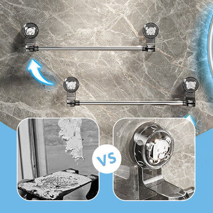 🛁✨ Light Luxury No-Punch — Barre porte-serviettes rétractable à ventouse, design léger et sans perçage