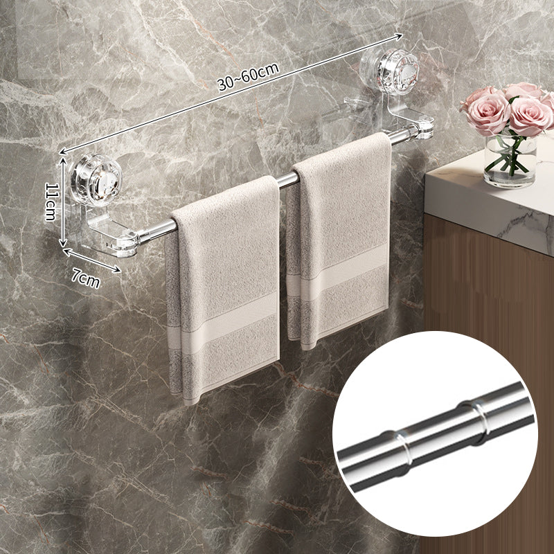 🛁✨ Light Luxury No-Punch — Barre porte-serviettes rétractable à ventouse, design léger et sans perçage