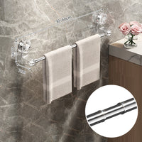 🛁✨ Light Luxury No-Punch — Barre porte-serviettes rétractable à ventouse, design léger et sans perçage