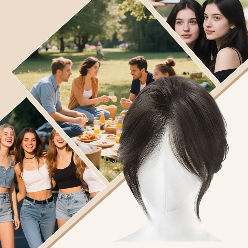 Frange Partielle Naturelle à Clipser – Postiche Invisible et Sans Couture, Look Naturel et Impeccable
