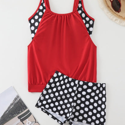 🏖️ Été brûlant - 50% de réduction 👙 Maillot de bain deux pièces à pois pour femme ✨