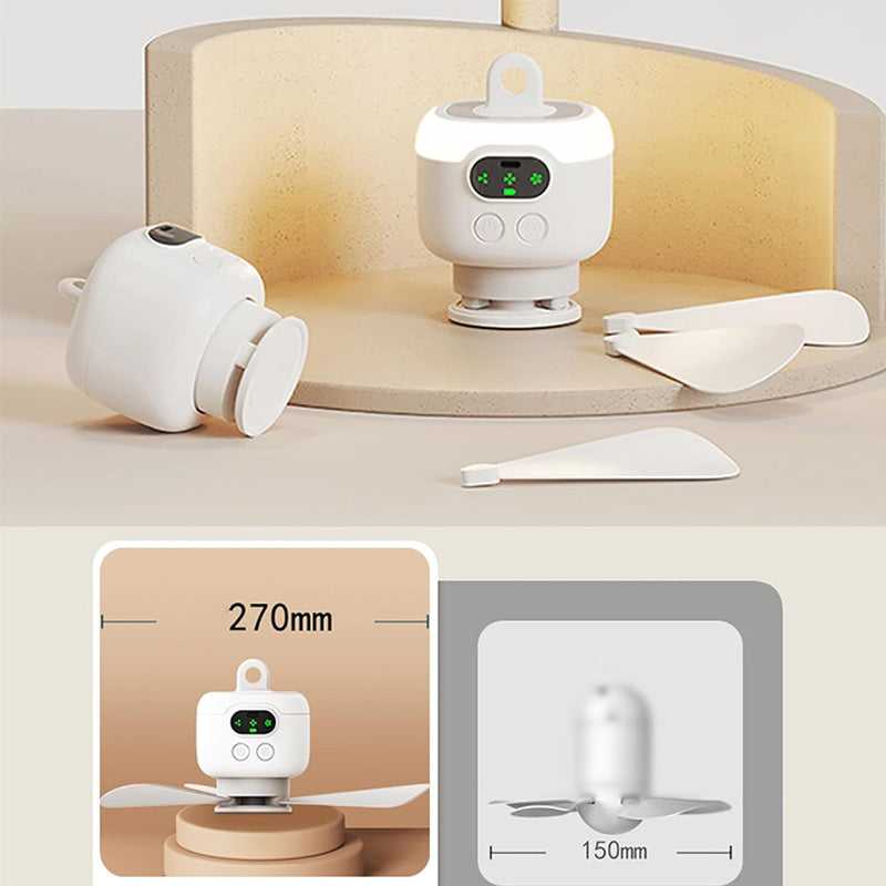 📢50 % DE RÉDUCTION !! ⏰Ventilateur de plafond rechargeable avec éclairage LED🌬️✨【J'ai hâte de recevoir ta commande】