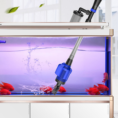 Changeur d'eau et Nettoyeur de Filtre pour Aquarium à Aspiration Électrique – Entretien Facile de Votre Aquarium 🐠🔧