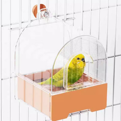 Bassin 2-en-1 pour le bain et l’alimentation des perroquets — pratique et polyvalent