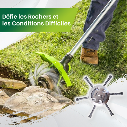 🌿 OFFRE SPÉCIALE : 1 ACHETÉE, 1 OFFERT – Tête de Remplacement Universelle pour Débroussailleuse, Installation Ultra-Facile et Construction Durable pour le Jardinage ✨