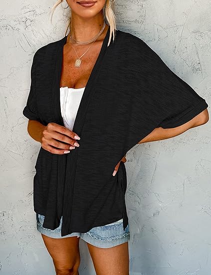 🍂Gilet Fluide à Manches Courtes ✅ Léger & Polyvalent | Parfait pour le Layering 🌸 -50% AUJOURD’HUI 🔥