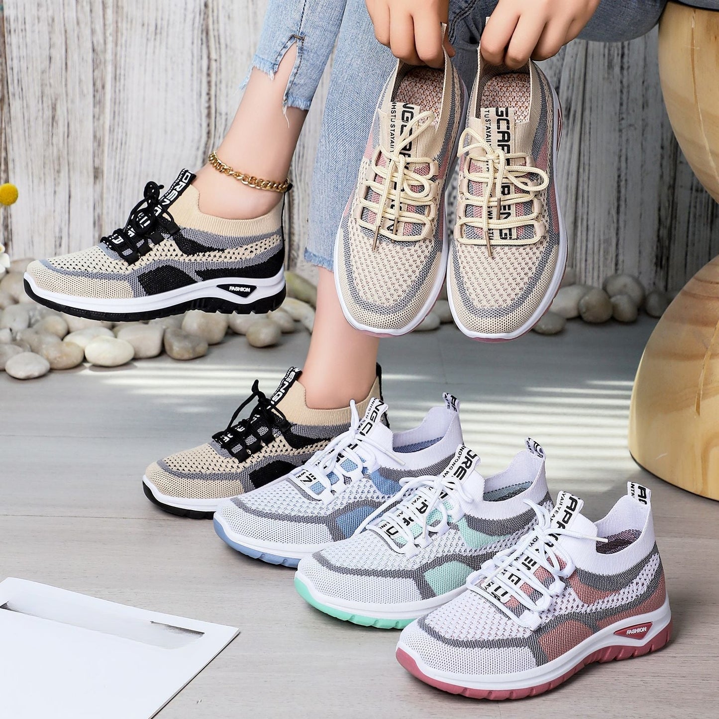 🔥Nouveau modèle 2025 🔥👟Chaussures de course à lacets décontractées pour femmes