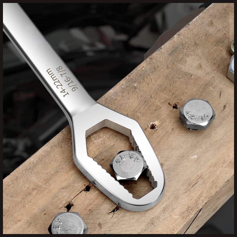 5 dernières heures : Grande Vente Flash — Clé Universelle à Double Tête avec Ajustement Automatique pour Écrous et Boulons de Toutes Tailles 🛠️✨