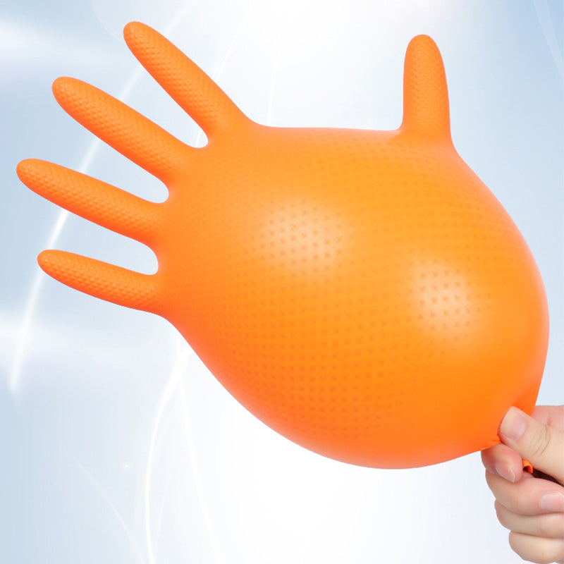 (30 paires) 🔥🔥 Gants jetables en nitrile avec renforts à motif losange - protection industrielle renforcée