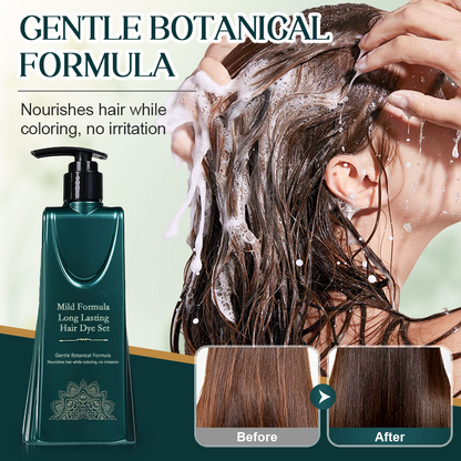 Offre limitée : Kit de coloration capillaire longue tenue à formule douce – couleur durable et soin délicat 🧴