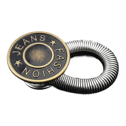 🔝 Bouton d'extension de taille à ressort métallique pour jeans – pratique, durable et facile à installer