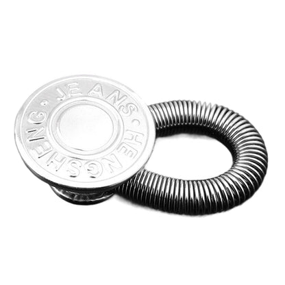 🔝 Bouton d'extension de taille à ressort métallique pour jeans – pratique, durable et facile à installer