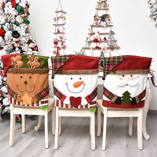 Housse de chaise Noël – Déco festive et élégante pour vos tables de fête