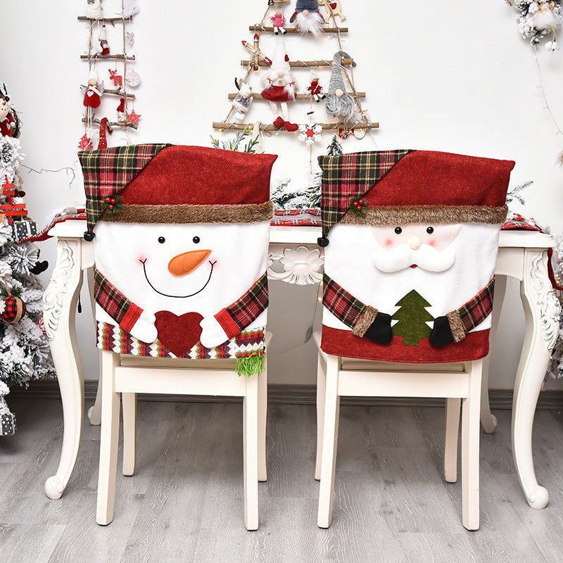 Housse de chaise Noël – Déco festive et élégante pour vos tables de fête