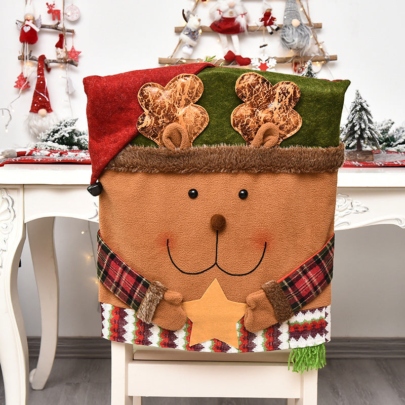 Housse de chaise Noël – Déco festive et élégante pour vos tables de fête