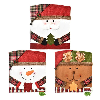 Housse de chaise Noël – Déco festive et élégante pour vos tables de fête