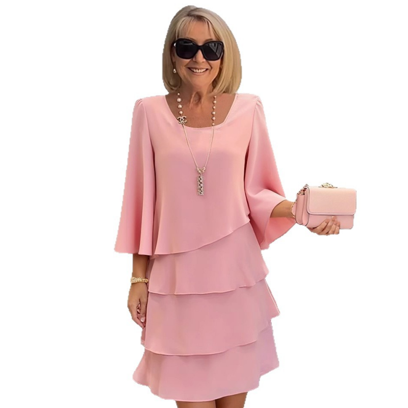 💎 -50% SUR LA ROBE MOUSSELINE « GÂTEAU » ! 💎 Effet Amincissant, Volants Cascades & Élégance Légère
