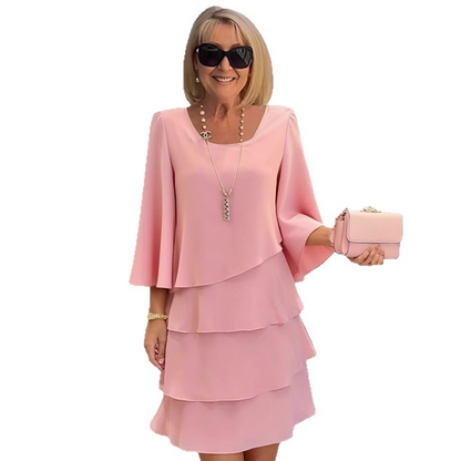 💎 -50% SUR LA ROBE MOUSSELINE « GÂTEAU » ! 💎 Effet Amincissant, Volants Cascades & Élégance Légère