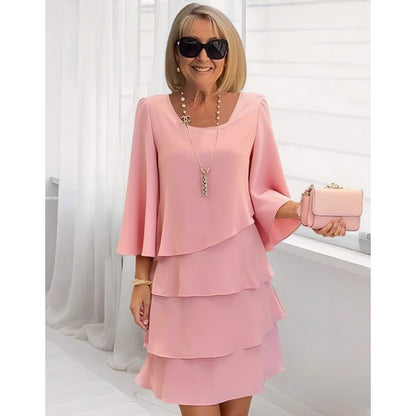 💎 -50% SUR LA ROBE MOUSSELINE « GÂTEAU » ! 💎 Effet Amincissant, Volants Cascades & Élégance Légère