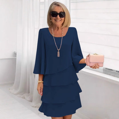 💎 -50% SUR LA ROBE MOUSSELINE « GÂTEAU » ! 💎 Effet Amincissant, Volants Cascades & Élégance Légère