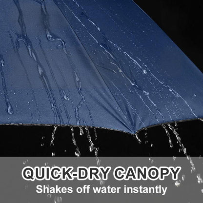 Parapluie Grand Format à 12 Baleines – Pliable et Anti-Vent pour une Protection Ultime