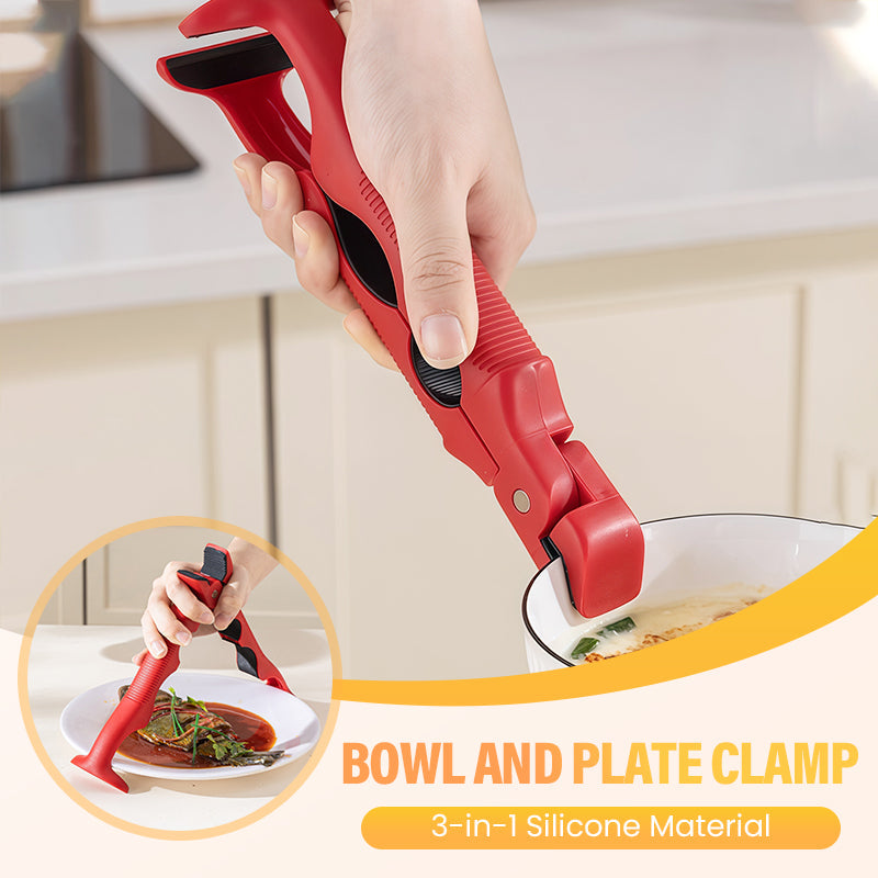 ✨Pince 3 en 1 en silicone pour bol et assiette – 50% de réduction