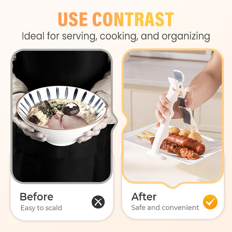 ✨Pince 3 en 1 en silicone pour bol et assiette – 50% de réduction